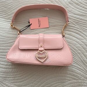Juicy Couture Light Pink Embossed Shoulder Bag